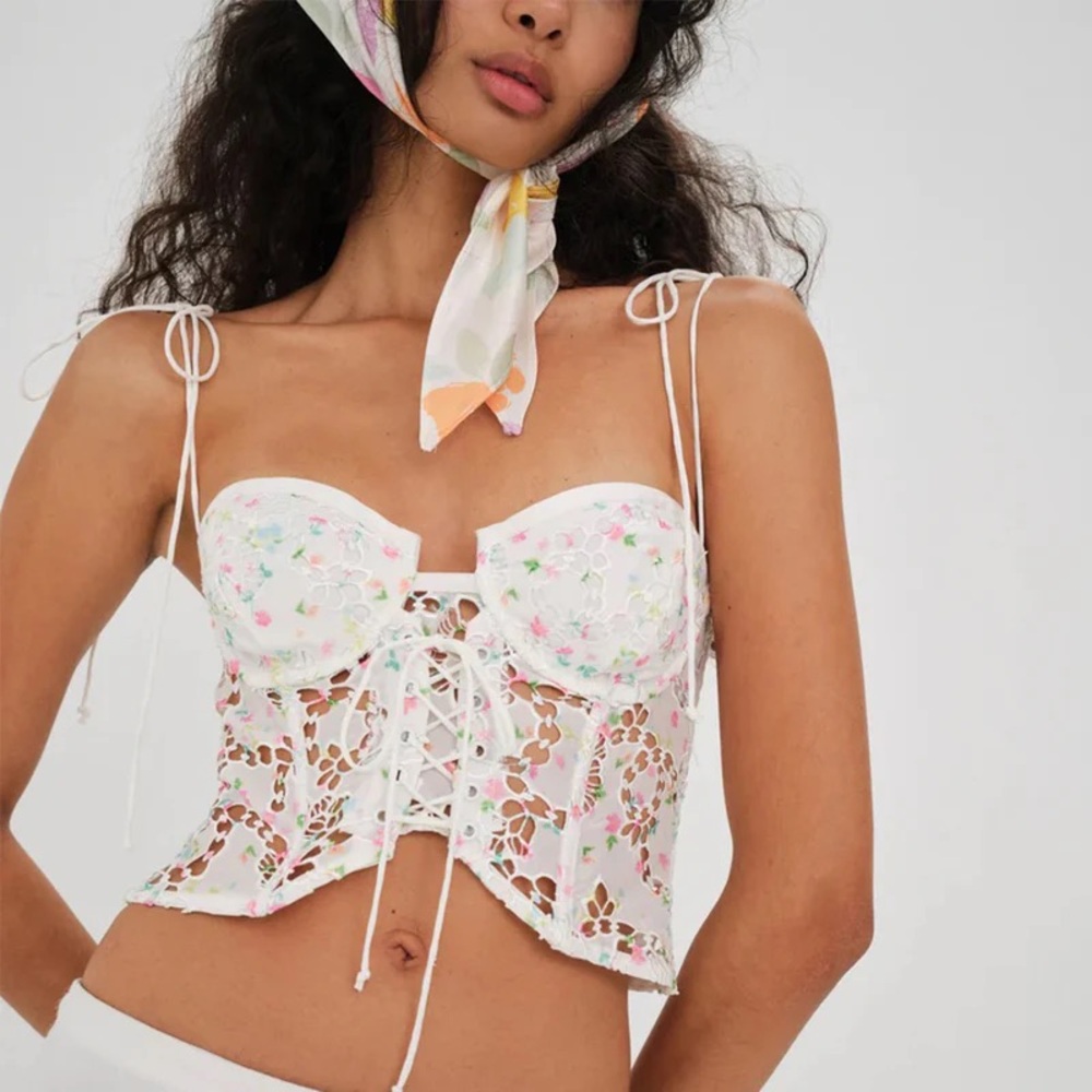 For Love & Lemons Kyra Crop Top